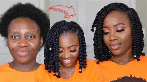 how to install passion twist on short hair